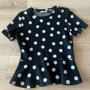 Zara knit peplum top